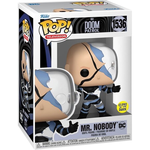Doom Patrol Mr. Nobody Glow-in-the-Dark Funko Pop! Vinyl Figure #1536 - Picture 2 of 4